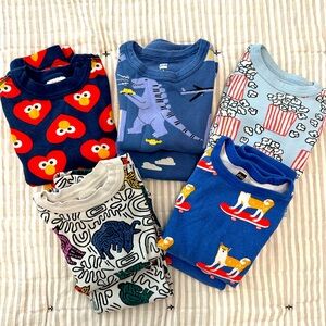 LOT Hanna Andersson and Tea Collection Pajamas (3T)